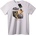 NOONEBRAND Тениска Следвай моите правила скейт мече - 7XL, White