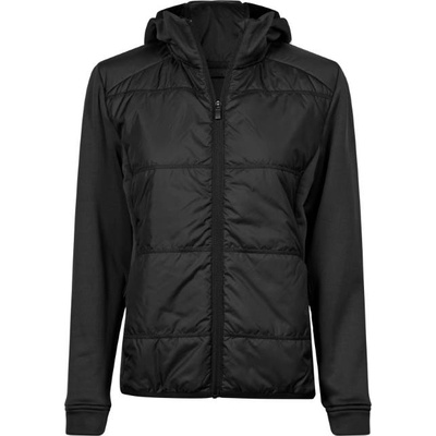 TEE JAYS tj9113 / Дамско хибридно еластично яке с качулка - черно/черно xxl (18911380805)