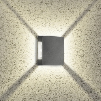 Brilagi - LED външно стенно осветително тяло QUADRAY LED/4W/230V антрацит IP65 (BG2254)