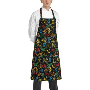 Egochef Предна престилка за готвачи с цветен принт водни кончета от Его Шеф (6103 159А)