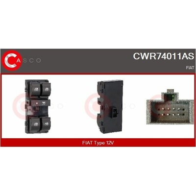 Spínač, zvedací zařízení oken CASCO CWR74011AS
