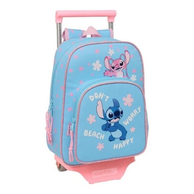Dětský Batoh s vozíkem Lilo & Stitch "HAPPY" 26 x 11 x 67 cm, 612588020