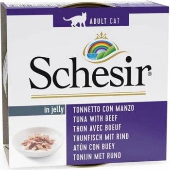 Schesir Cat tuniak a hovädzie v želé 85 g