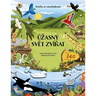 Knížka se samolepkami úžasný svět zvířat
