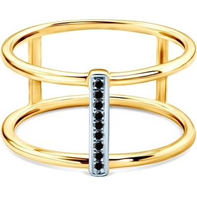 Savicki zásnubní prsten dvoubarevné zlato diamanty SAVR63847 Y