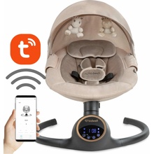Kidwell REVE 2v1 elektrické hojdacie kreslo pre bábätká – Bluetooth, diaľkové