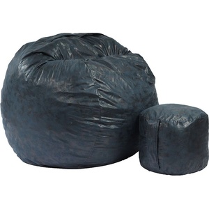PUFRELAX Комплект, Барбарон и табуретка за крака, 700л. , King Size, Before Dawn, Перящ се калъф, Трансформира се в легло, Пълнеж с микс от мемори пяна и дунапрен, Гама Premium, 8445 (PUF-M-KO-PT-BED) - topmal