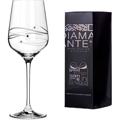 Diamante sklenice na červené víno Spiral 450 ml