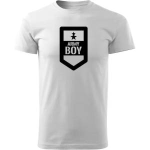 DRAGOWA Тениска с къс ръкав Army Boy, бяла, 160 г/м2 (6457)
