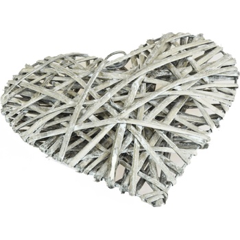 Vingo Srdce šedé Rozmery (cm): 15x3, v. 15