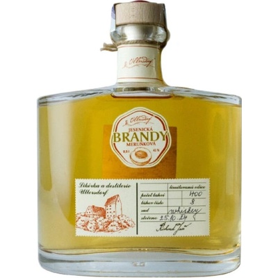 Ullersdorf Jesenická Brandy Meruňková 45% 0,5 l (holá láhev)