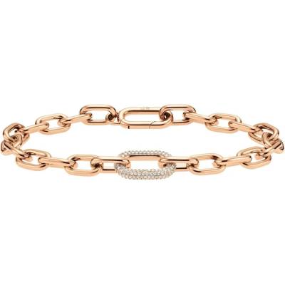 Daniel Wellington Luxusní bronzový náramek s krystaly Crystal Link DW00400572 18 cm
