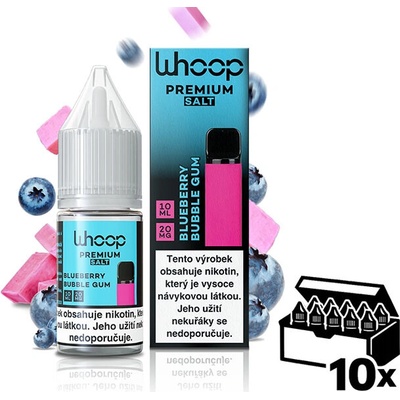 WHOOP SALT Blueberry Bubble Gum 10 x 10 ml 20 mg