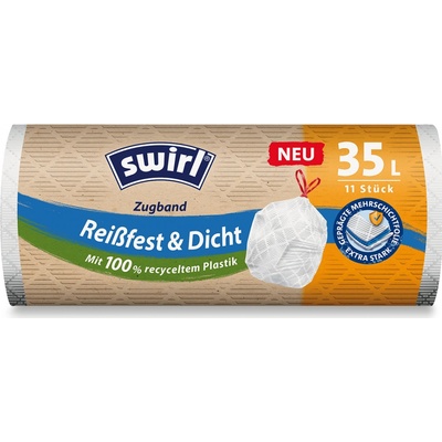 Swirl zatahovací pytle 35 l 11ks 33 µm bílé
