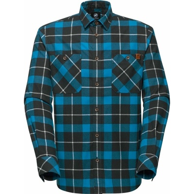Mammut Alvra pánska košel'a dlhý rukáv black/glacier blue