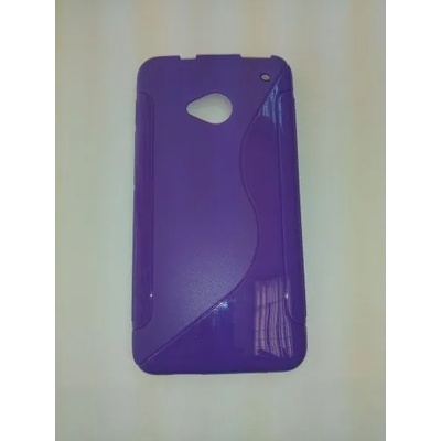 HTC Силиконов калъф HTC One M7 лилав