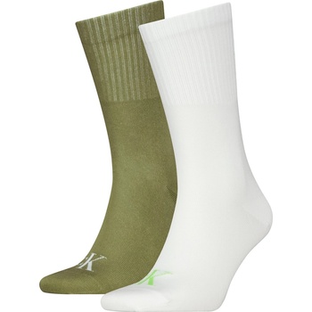 Image 1 of Calvin Klein Чорапи Calvin Klein 2 Pack Of Contrast Tube Socks - Lime/Green