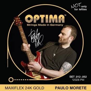 Optima 12028-PM 24K Gold Electrics Maxiflex Paolo Morete Signature Струни за електрическа китара (12028-PM)