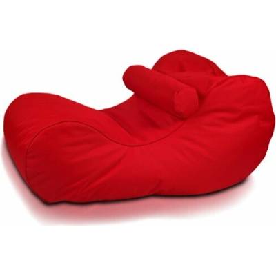 TiaHome Sedací vak Ležadlo XL polyester Červená