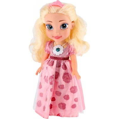 Teddies princezna Růženka plast 35cm česky mluvící na baterie se zvukem 17x37x10cm