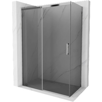 Mexen Omega разширяема душ кабина 150 x 80 см, графит, хром - 825-150-080-01-40 (825-150-080-01-40)