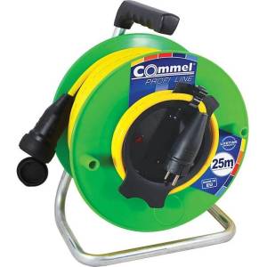 Commel Макара удължител Commel - 25м, 3G1.5mm2, IP44, с термична защита (200-351)