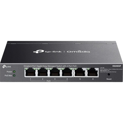 Управляем PoE комутатор на TP-Link - ES206GP (Omada; 6x 1Gbps; 4x af/at PoE+ портове; 65W) (ES206GP)