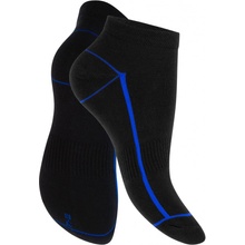 Footstar pánske 4 páry členkových bavlnených ponožiek s pruhom Čierne