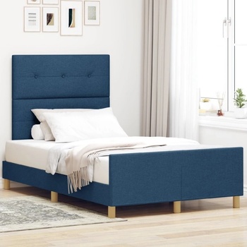 vidaXL Postel Modrá Textil