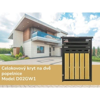 Scorpion elektro Přístřešek na popelnici D02GW1 antracit hnědý – Zboží Dáma