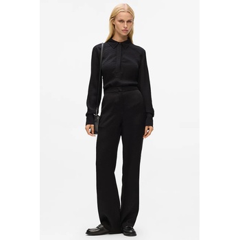 KARL LAGERFELD Блуза Karl Lagerfeld дамска в черно с изчистен дизайн A4W11012 (A4W11012)