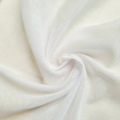 BYTEMA Ľanová záclona GERSTER 11361/0001 BIELA 290 cm