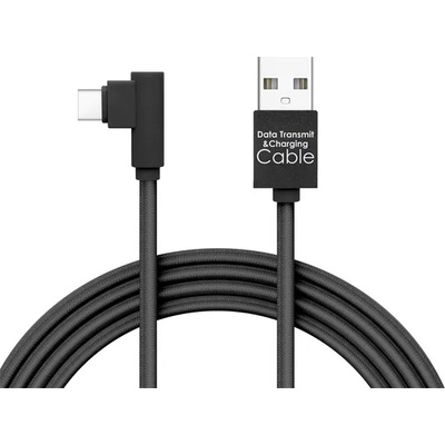 Delight cable - USB-C кабел за зареждане (USB - USB Type-C мъжки вход/изход; 2 м, черен) 55444C-BK (55444C-BK)