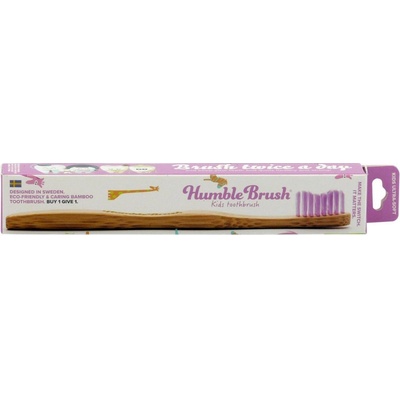Humble Brush Dětský bambusový kartáček na zuby Ultra soft bílý