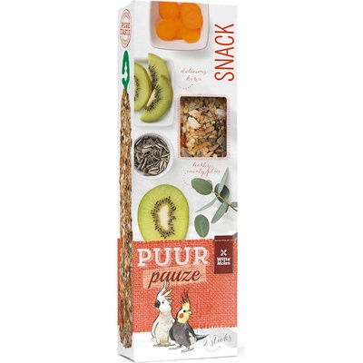 Witte Molen Puur Sticks COCKATOO KIWI & EUCALYPTUS - Премиум лакомство за средни папагали , крекери с киви и евкалипт 140 гр
