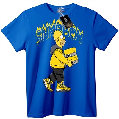 NOONEBRAND Тениска Bart Simpson Sneakboy - 2XL, White
