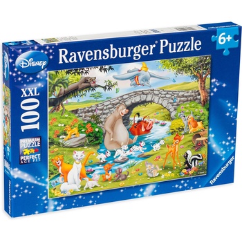 Ravensburger Пъзел Ravensburger от 100 XXL части - Дисни - Приятели в гората (10947)