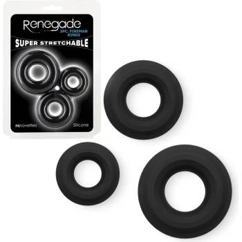 Image 1 of Силиконови пенис пръстени, супер разтегливи - Fireman Rings Set (NSTOYS1183)