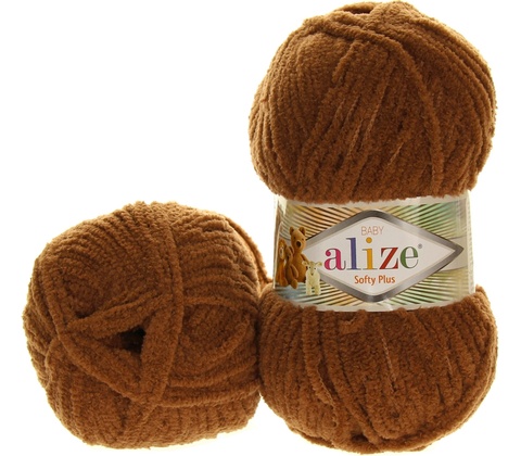 Alize Softy Plus 321 hnědá