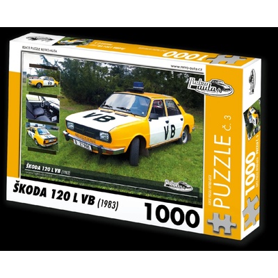 Retro-auta č. 3 Škoda 120 L VB 1983 1000 dielov