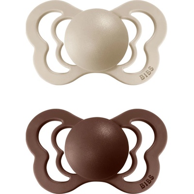 Bibs Couture ortodontický cumlík kaučuk 2ks vanilla mocha 49521