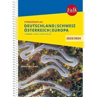 Falk Straßenatlas 2023/2024 Deutschland, Österreich, Schweiz 1:300 000