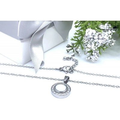 Jan Kos Jewellery Řetízek s přívěskem z oceli 12107271