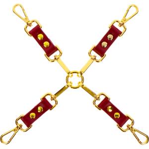 Taboom Bondage in Luxury Hogtie Red