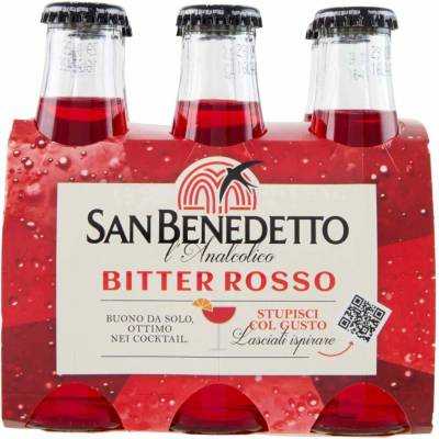 San Benedetto nealkoholický aperitív Bitter Rosso 6 x 100 ml