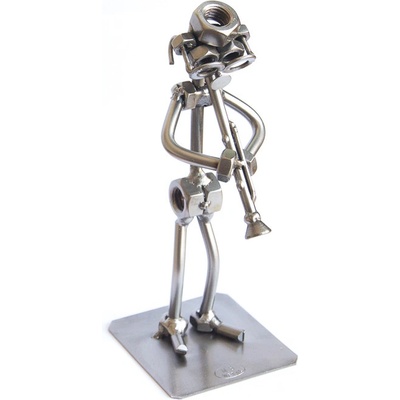 Kovová figurka Klarinetista 17 cm