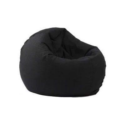 Pufrelax Пуф за деца, 210л. , Relaxo - Eerie Black, Перящ се калъф, Пълнеж от Полистиролни, Гама Premium