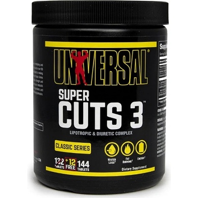 Universal Nutrition Super Cuts 3, 130 Tablets + 12 FREE