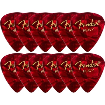 Image 1 of Fender 351 Shape Classic Celluloids 12 Red Moto Перце за китара (1980351909)