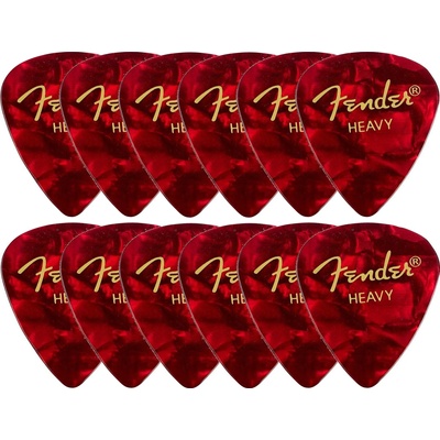 Fender 351 Shape Classic Celluloids 12 Red Moto Перце за китара (1980351909)